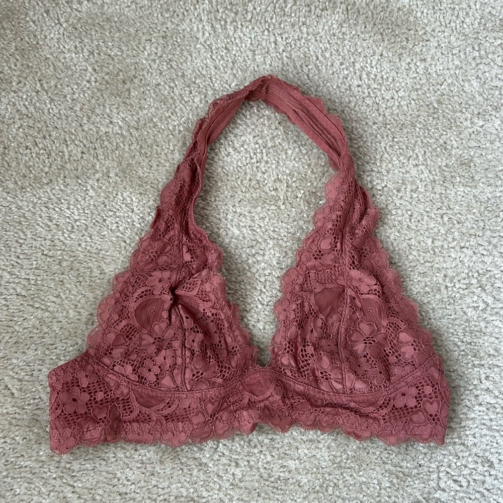 Free People Halter Lace Bralette